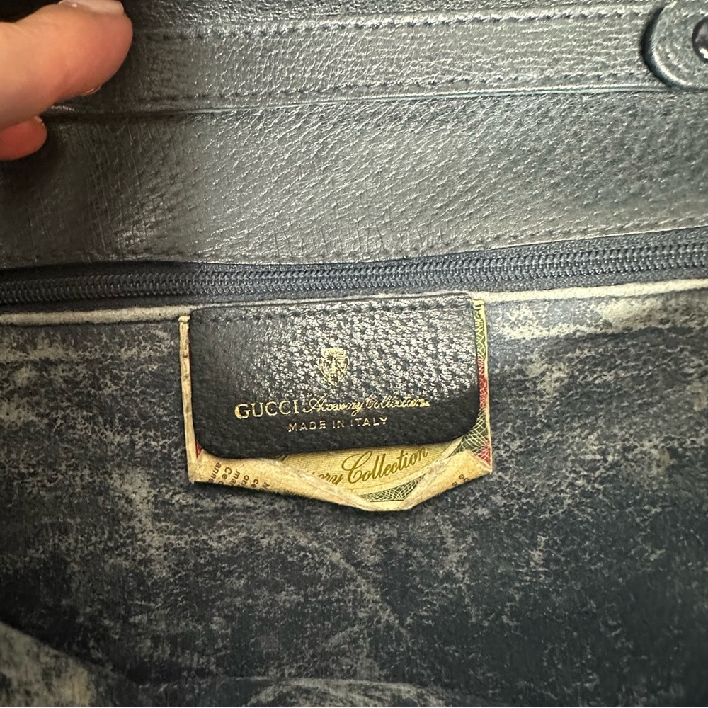 FINAL PRICE Late 70’s/early 80’s Gucci GG Monogram CanvasLeather Convertible Bag - Picture 12 of 15